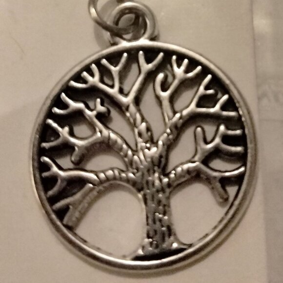 Tree of Life Silver Necklace Infinity Pendant Fashion Jewelry Women Chain 20 inc - Picture 3 of 8